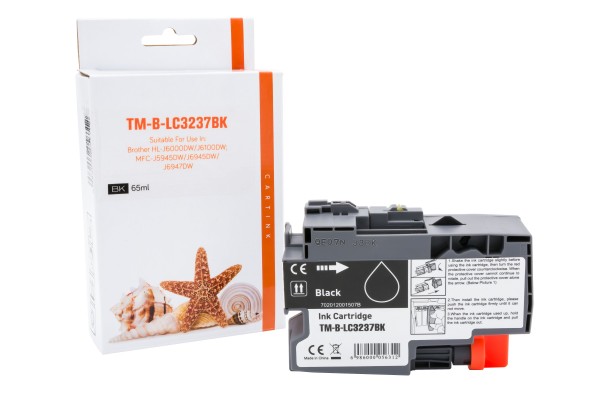 LC3237BK (Schachtel) Alternativ Tinte Black für Br / LC3237BK / 3.000 Seiten