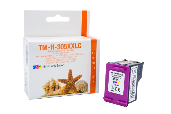 305XXLC Alternativ Tinte Color für HP / ~3YM63A / Ca. 450 Seiten / 125% mehr Inhal