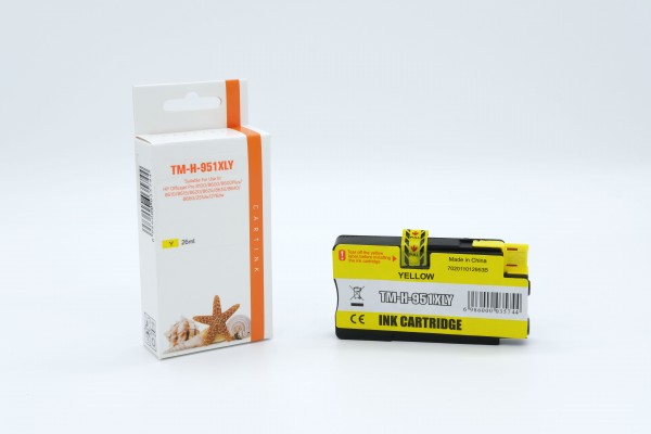 951YXL Alternativ Tinte Yellow für HP / CN048AE / 26ml (PATENT SAFE)