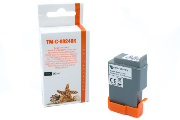 BCI24/21BK (Schachtel) Alternativ Tinte Black für / 0954A002 / 10ml (PATENT SAFE)