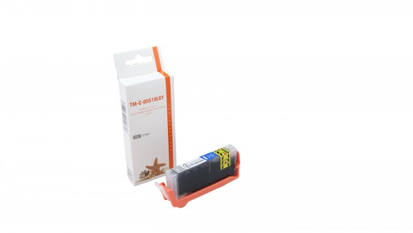CLI551GXL (Schachtel) Alternativ Tinte Grey für Ca / 6447B001 / 12,4ml (PATENT SAFE)