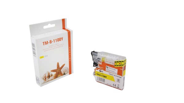 LC980/1100Y (Schachtel) Alternativ Tinte Yellow / LC1100Y / 20ml (PATENT SAFE)