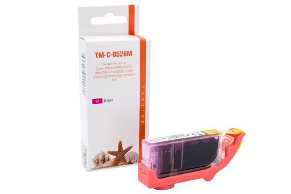 CLI526M (Schachtel) Alternativ Tinte Magenta für / 4542B001 / 8,4ml / mit Chip (PATENT SAFE)