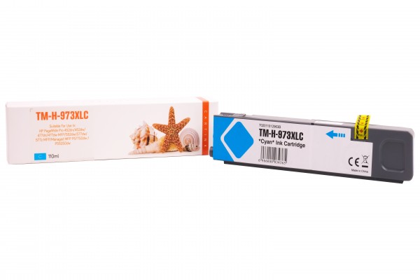 973XLC Alternativ Tinte Cyan für HP / F6T81AE / 110ml / 7.000 Seiten