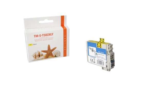 T502XLY (Schachtel) Alternativ Tinte Yellow für Ep / C13T02W44010 / 6,4ml