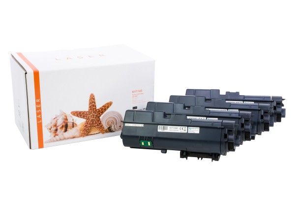 4er Set TK1160 Alternativ Black für Kyoce / TK1160 / 4x7.200 Seiten