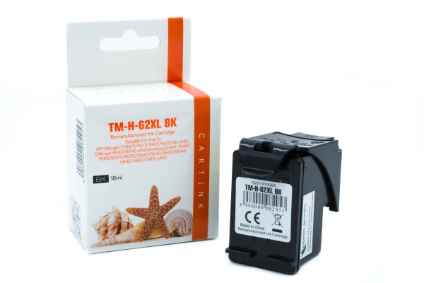 62XL Alternativ Tinte Black für HP / C2P05AE / 12ml