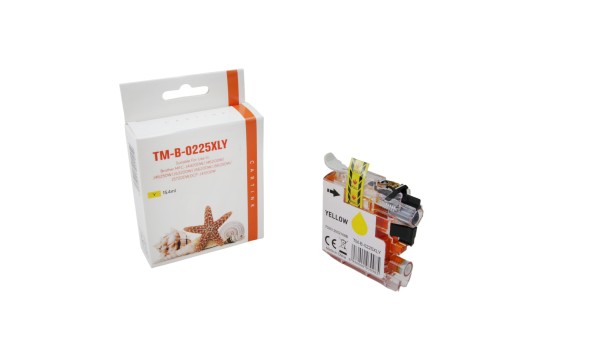 LC225Y (Schachtel) Alternativ Tinte Yellow für Bro / LC225Y / 15,4ml (PATENT SAFE)