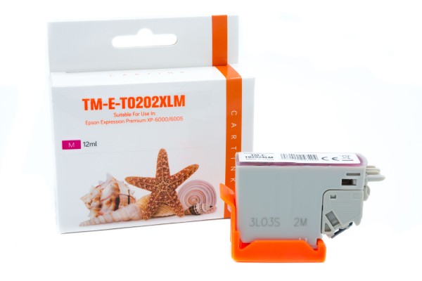 T0202XLM (Schachtel) Alternativ Tinte Magenta für / C13T02H34010 / 12ml