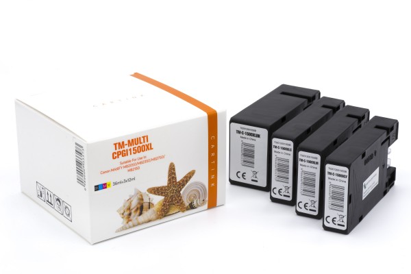 Multipack PGI1500XL Alternativ Tinte für Canon / 9182B004 / BK36ml / C,M,Y12ml (PATENT SAFE)