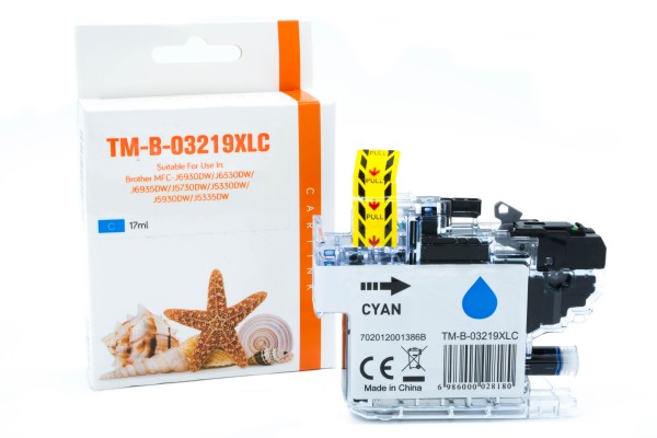 LC3219C (Schachtel) Alternativ Tinte Cyan für Brot / LC3219C / 17ml (PATENT SAFE)