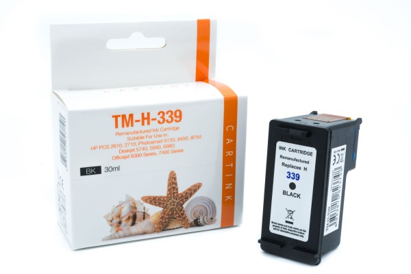 339 Alternativ Tinte Black für HP / C8767EE / 30ml