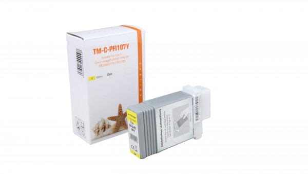 PFI107Y Alternativ Tinte Yellow für Canon / 6708B001 / 130ml