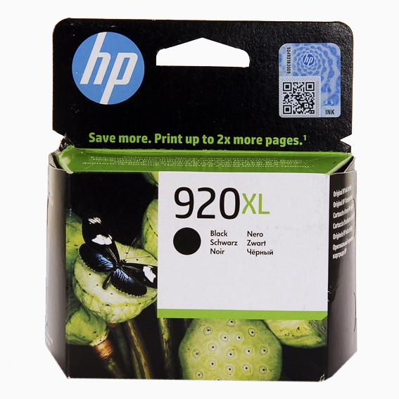 920 XL BK Original Tinte Black für HP / CD975AE / 49ml