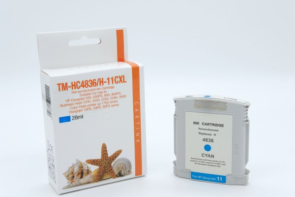 C4836 / H11 / Alternativ Tinte Cyan für HP / C4836A / 28ml
