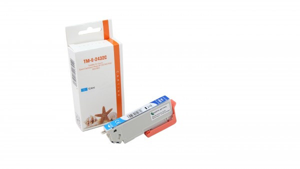 T2432XL (Schachtel) Alternativ Tinte Cyan / C13T24324010 / 12,4ml (PATENT SAFE)