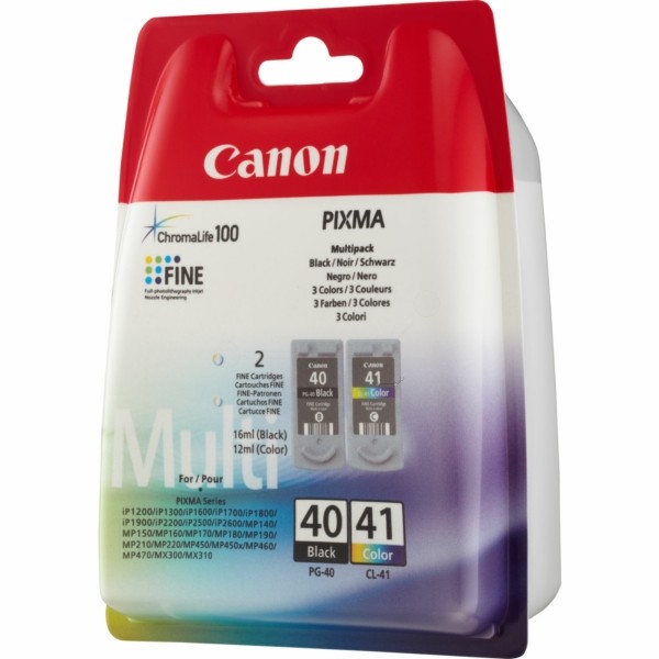 PG-40 CL 41 Druckkopfpatrone Multipack schwarz + color