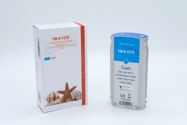 727C Alternativ Tinte Cyan für HP / B3P19A / 130ml