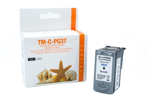 PG37 Alternativ Tinte Black für Canon / 2145B001 / 15ml