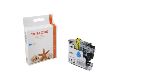 LC22UC (Schachtel) Alternativ Tinte Cyan für Brot / LC22UC / 15,4ml