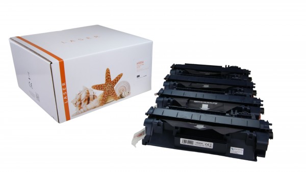 4er Set CE505A Alternativ Black für HP / CE505A / 4x2.300 Seiten