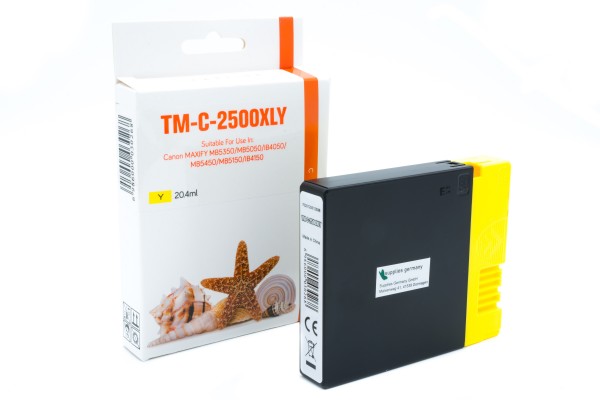 PGI2500YXL (Schachtel) Alternativ Tinte Yellow für / 9267B001 / 20,4ml (PATENT SAFE)