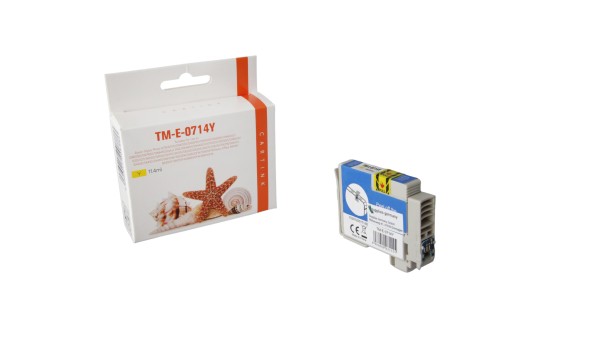 T0714 (Schachtel) Alternativ Tinte Yellow / C13T07144010 / 11,4ml (PATENT SAFE)