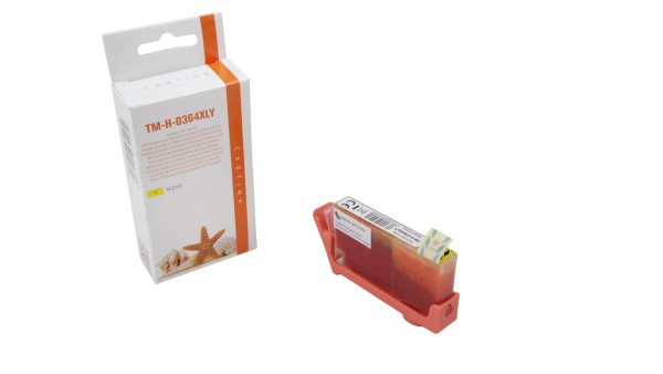 364Y (Schachtel) Alternativ Tinte Yellow für HP / CB325EE / 14,2ml / mit Chip (PATENT SAFE)