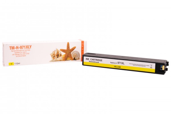 971XLY Alternativ Tinte Yellow für HP / CN628AE / 110ml / 6.600 Seiten (PATENT SAFE)