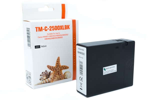 PGI2500BKXL (Schachtel) Alternativ Tinte Black für / 9254B001 / 74,6ml (PATENT SAFE)