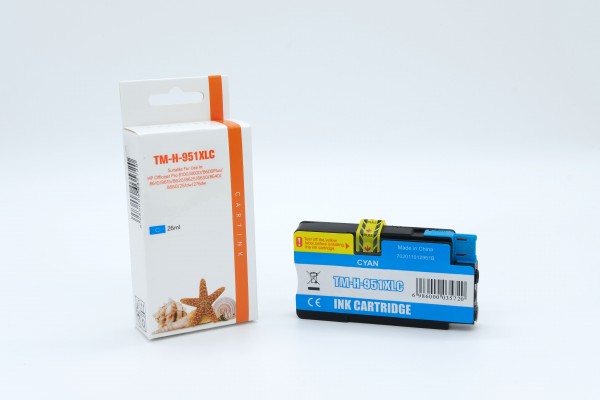 951CXL Alternativ Tinte Cyan für HP / CN046AE / 26ml (PATENT SAFE)