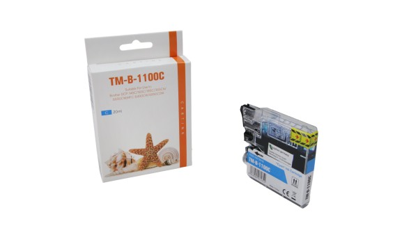 LC980/1100C (Schachtel) Alternativ Tinte Cyan / LC1100C / 20ml (PATENT SAFE)