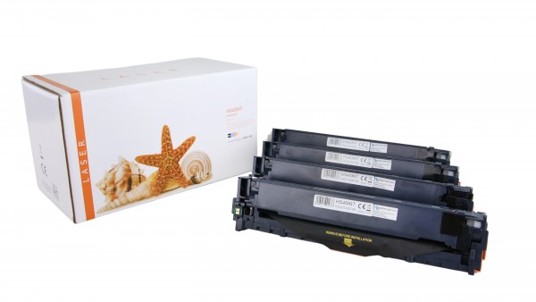CB540KIT Alternativ Rainbowkit für HP / CB540/ BK x2.200Seiten/(CMY)je x1.400 Seiten
