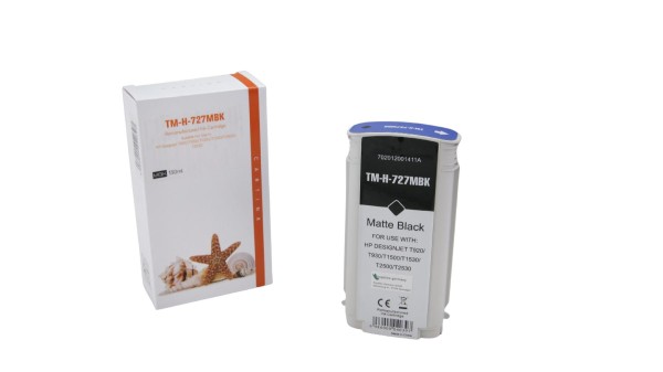 727MBK Alternativ Tinte Matte Black für HP / B3P22A / 130ml