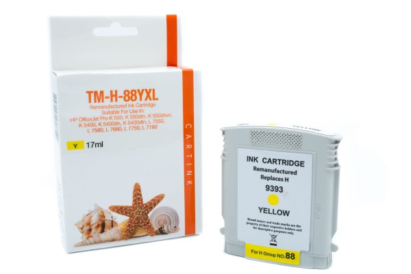 88YXL Alternativ Tinte Yellow für HP / C9393A / 17ml