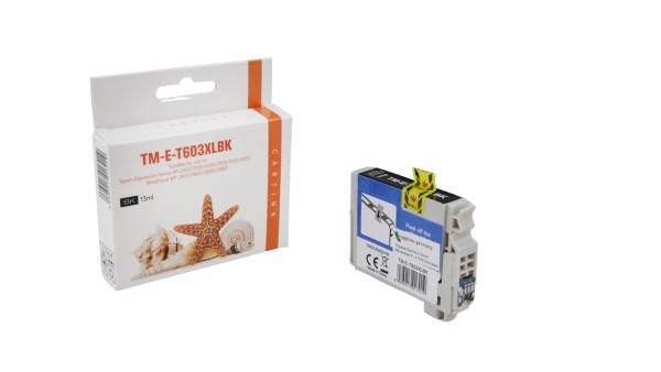 T603XLBK (Schachtel) Alternativ Tinte Black für Ep / C13T03A14010 / 13ml / 500 Seiten