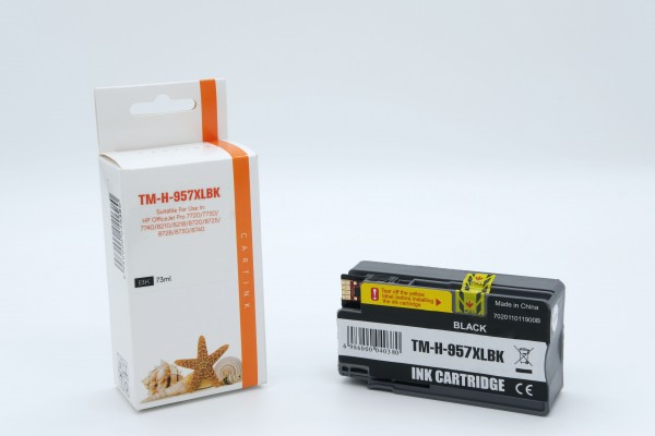 957XLBK Alternativ Tinte Black für HP / L0R40AE / 63,5ml