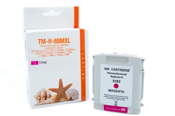 88MXL Alternativ Tinte Magenta für HP / C9392A / 17ml