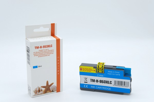 953XLC Alternativ Tinte Cyan für HP / F6U16AE / 26ml