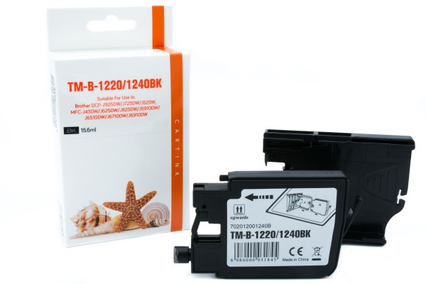 LC1220/1240BK (Schachtel) Alternativ Tinte Black / LC1240BK / 15,6ml (PATENT SAFE)