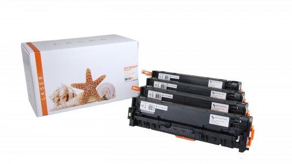 CF380AKIT Alternativ Rainbowkit für HP / CF380A /312A / BK4.400 / CMY2.700 Seiten