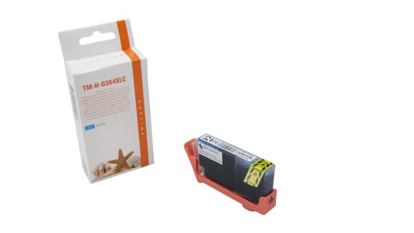 364C (Schachtel) Alternativ Tinte Cyan für HP / CB323EE / 14,2ml / mit Chip (PATENT SAFE)