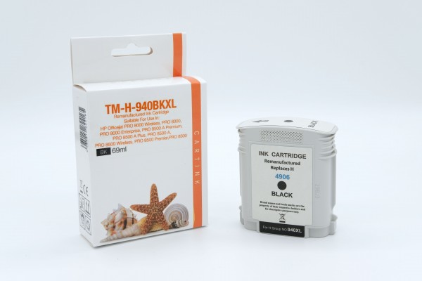 940BK Alternativ Tinte Black für HP / C4906AE / 69ml