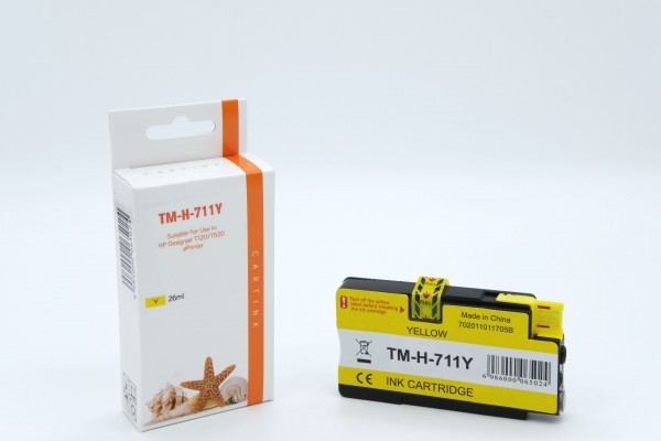 711 Alternativ Tinte Yellow für HP / CZ132A / 29ml