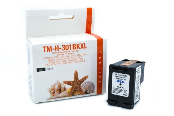 301BKXL Alternativ Tinte Black für HP / CH563EE / 20ml