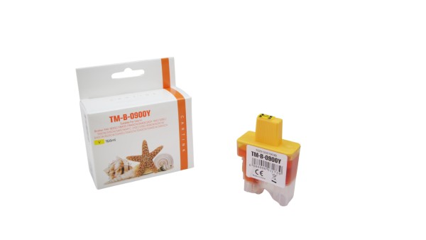LC900Y (Schachtel) Alternativ Tinte Yellow für Bro / LC900Y / 16,6ml (PATENT SAFE)